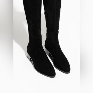 & OTHER STORIES | over the knee suede black boots | EUR 38 / US 7.5-8